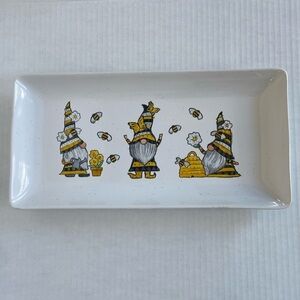 Heartland Hive Gnomes Tray Catch All Tray Bees Honey Garden Theme Beehive Tray
